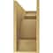 Ekena Millwork 9"W x 27"D x 18"H Classic New Brighton Rough Cedar Woodgrain TimberThane Corbel, Primed Tan CORUR09X27X18NEBRCPR - alternate 3